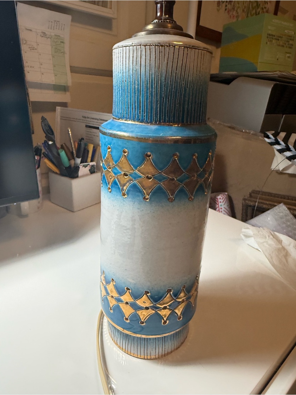 1960s Ceramic Lamp by Fratelli Fanciullacci